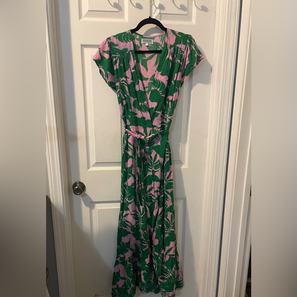 XIX PALMS WRAP DRESS (L)